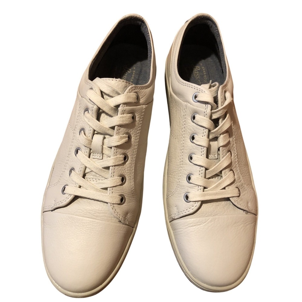 GH Bass & Co Men's Leather Up Sneakers Size 12M Lace Up EUC Tennis Shoes